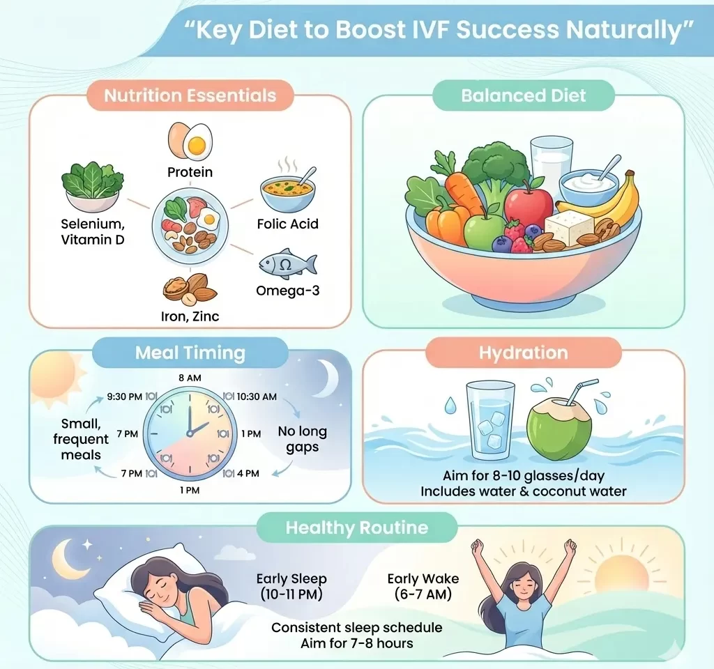 Diet & Lifestyle Tips to Boost IVF Success Naturally