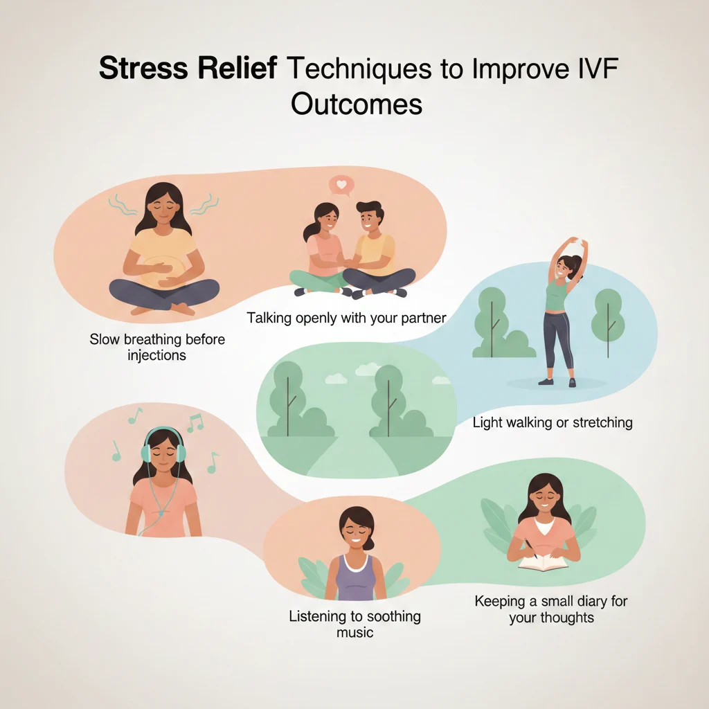 Stress relief techniques to improve ivf outcomes