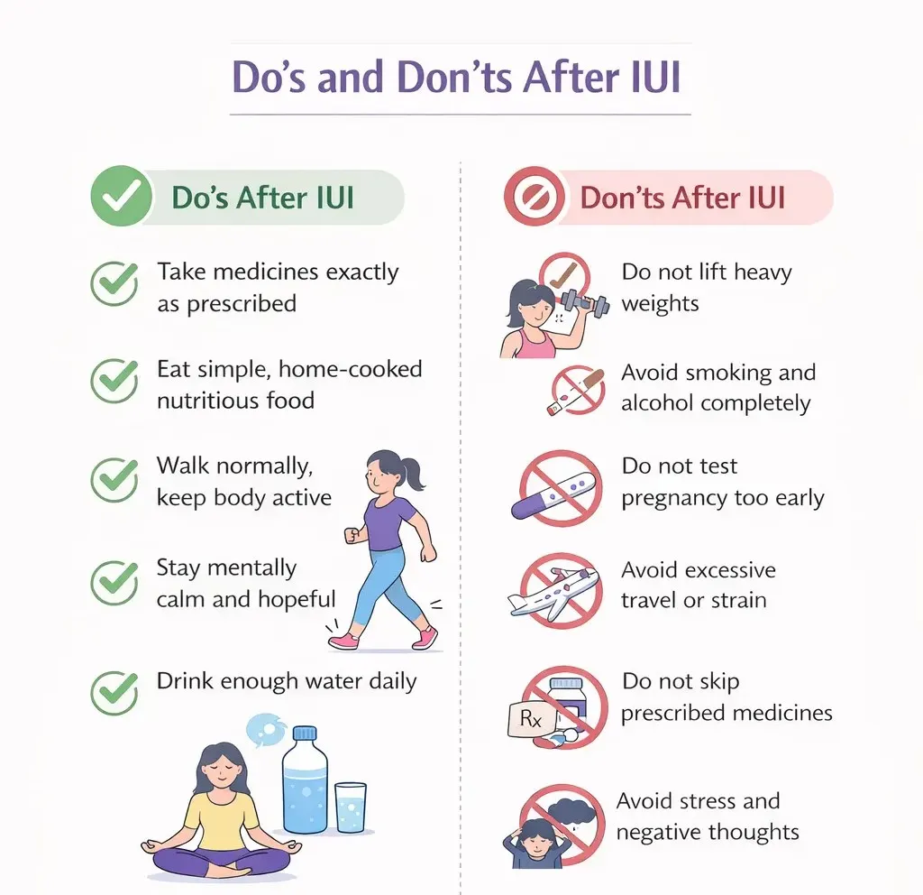 Do’s and Don’ts After IUI by PujaIVf