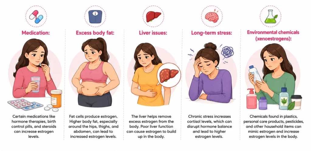 High Estrogen in Females causes