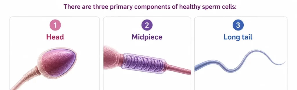 men sperm morphology of healthy sperm cells