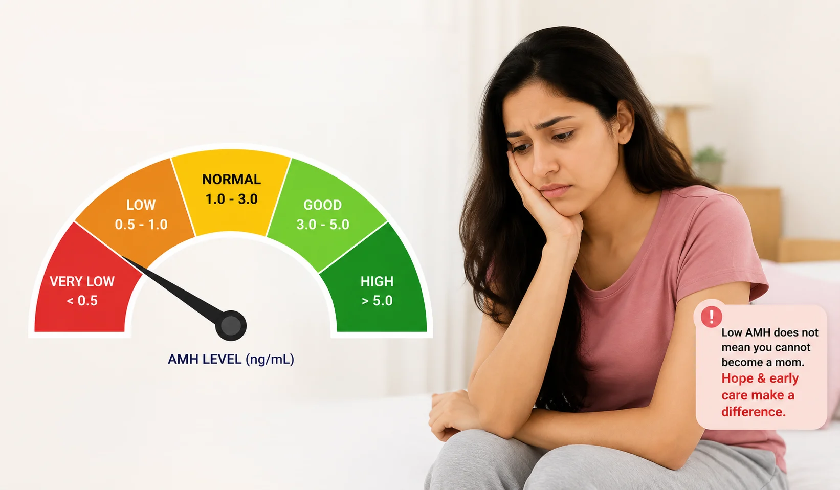 Low AMH levels and fertility concerns