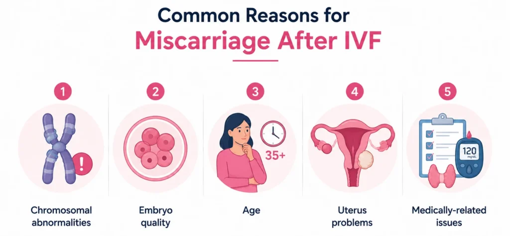 reasons for miscarriage after IVF