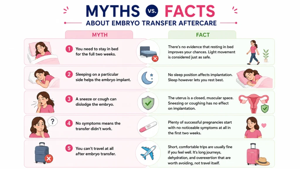 Myths vs. Facts About Embryo Transfer Aftercare