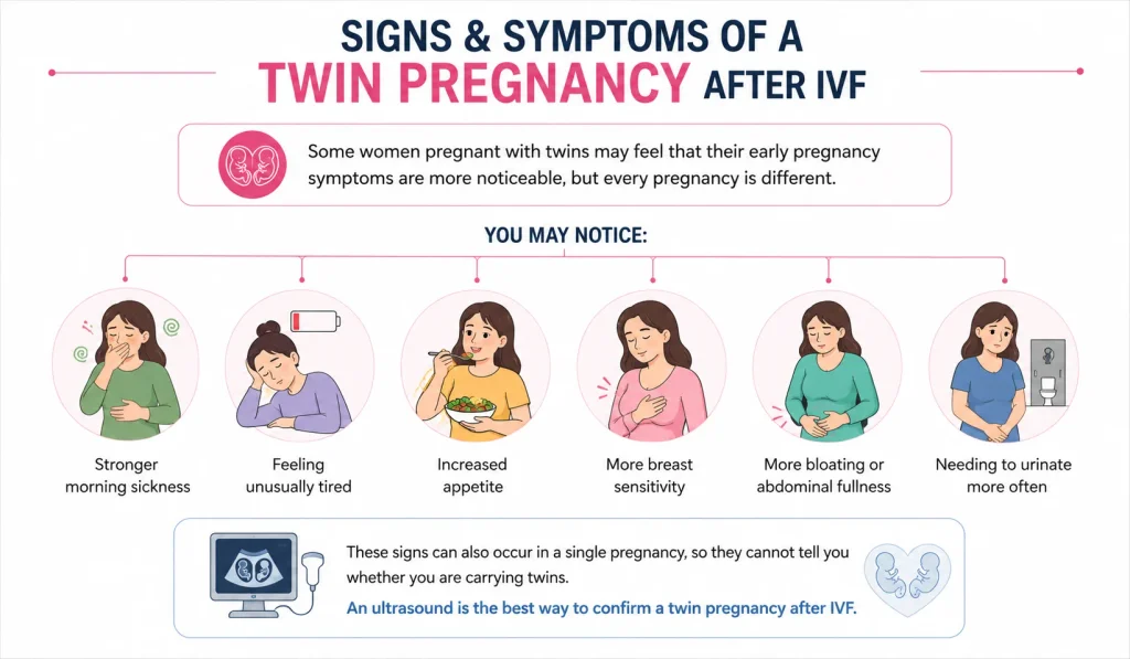 Signs & Symptoms of a Twin Pregnancy After IVF