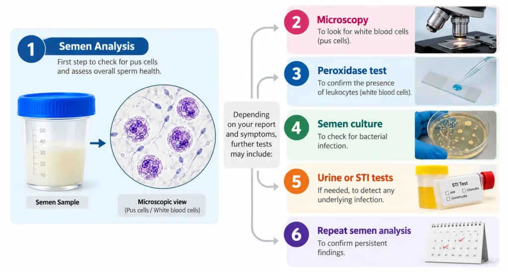 How Are Pus Cells in Semen Diagnosed