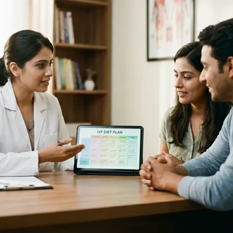 Doctor Explaining IVF Diet Plan